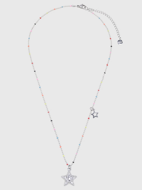 AWE Stars Charm Rainbow Beans Chain Necklace