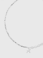AWE Silver Pearl Balloon Dog Charm Necklace