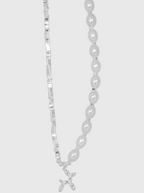 AWE Silver Pearl Balloon Dog Charm Necklace