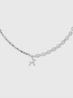 AWE Silver Pearl Balloon Dog Charm Necklace