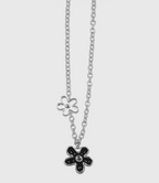 AWE The First Blooming Black Flowers Chain Necklace