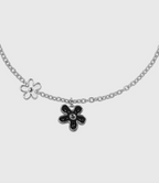 AWE The First Blooming Black Flowers Chain Necklace