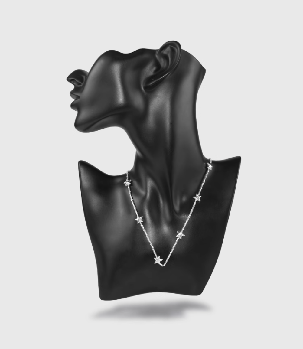 AWE Silver Star Chain Necklace