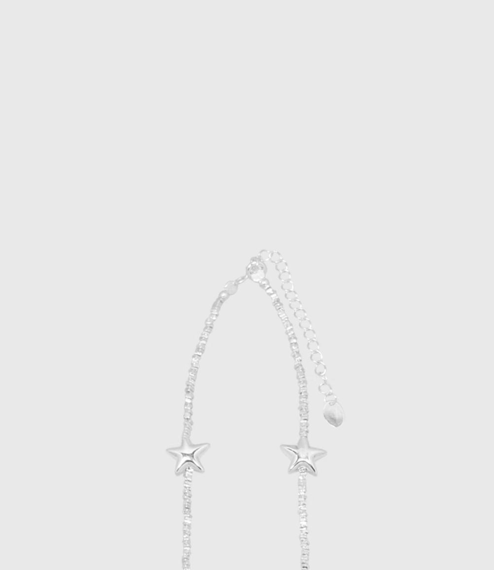 AWE Silver Star Chain Necklace