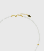 AWE Zirconia Pendant Pearl Beaded Necklace