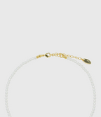 AWE Zirconia Pendant Pearl Beaded Necklace