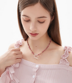 AWE Four-Leaf Clover Beaded Necklace