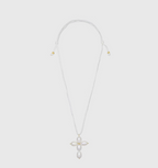 AWE Pearl Cross Pendant Necklace