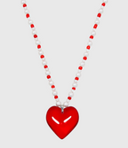 AWE Red Heart Pearl Necklace