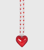 AWE Red Heart Pearl Necklace