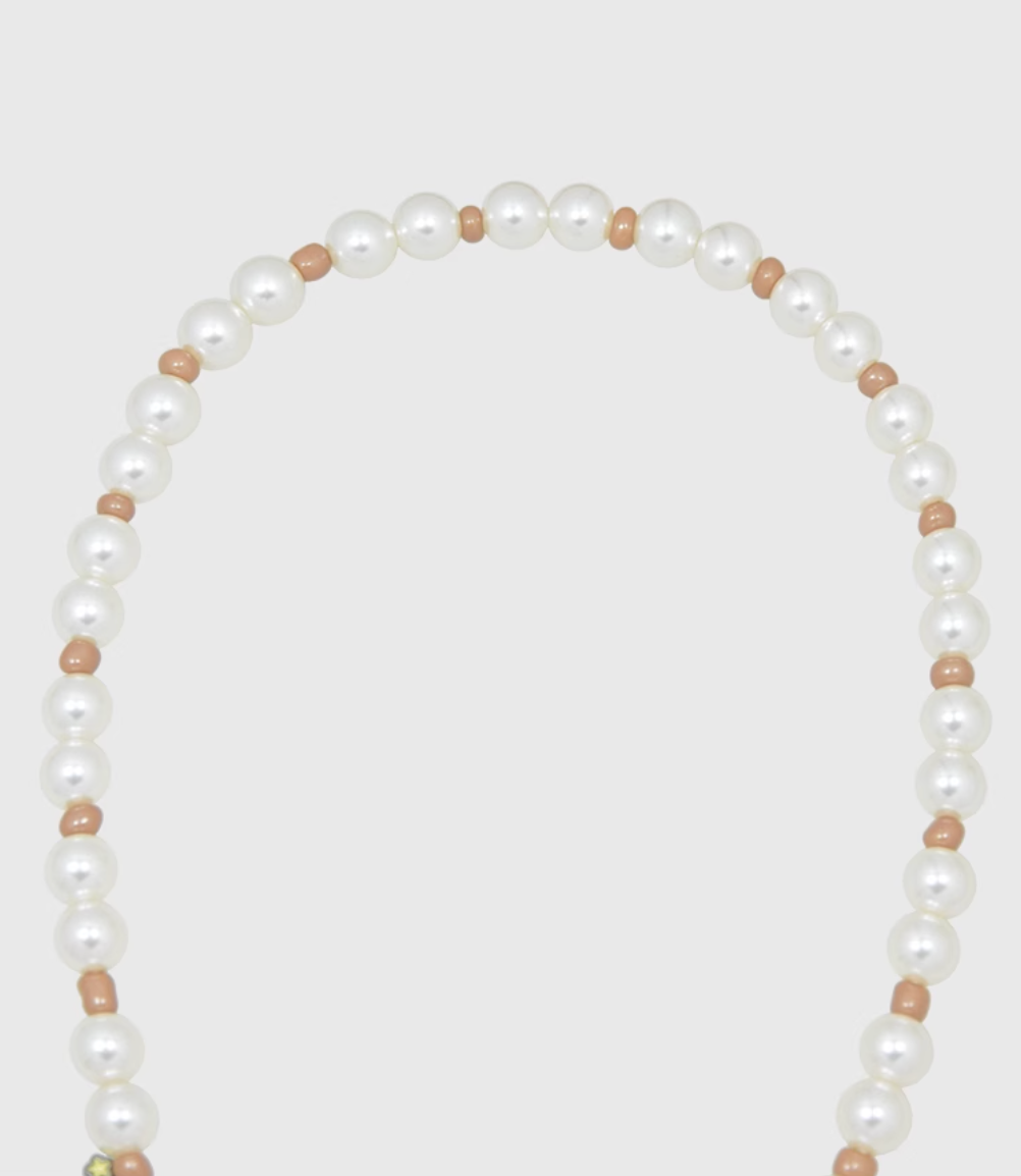 AWE Puppy Party Pendant Pearl Necklace