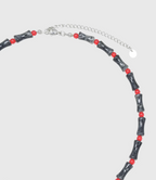 AWE Smiley Face Bamboo Beaded Necklace