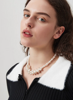 AWE Luxury Flower Pearl Necklace