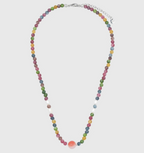AWE Agate Tourmaline Beaded Necklace