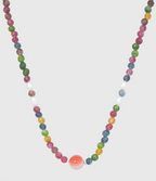 AWE Agate Tourmaline Beaded Necklace