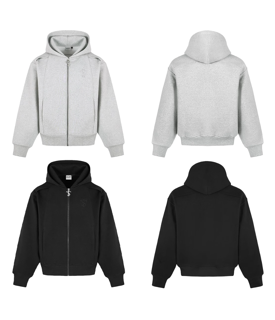 Small Town Kid 3D Logo Function Zip-Up Hoodie