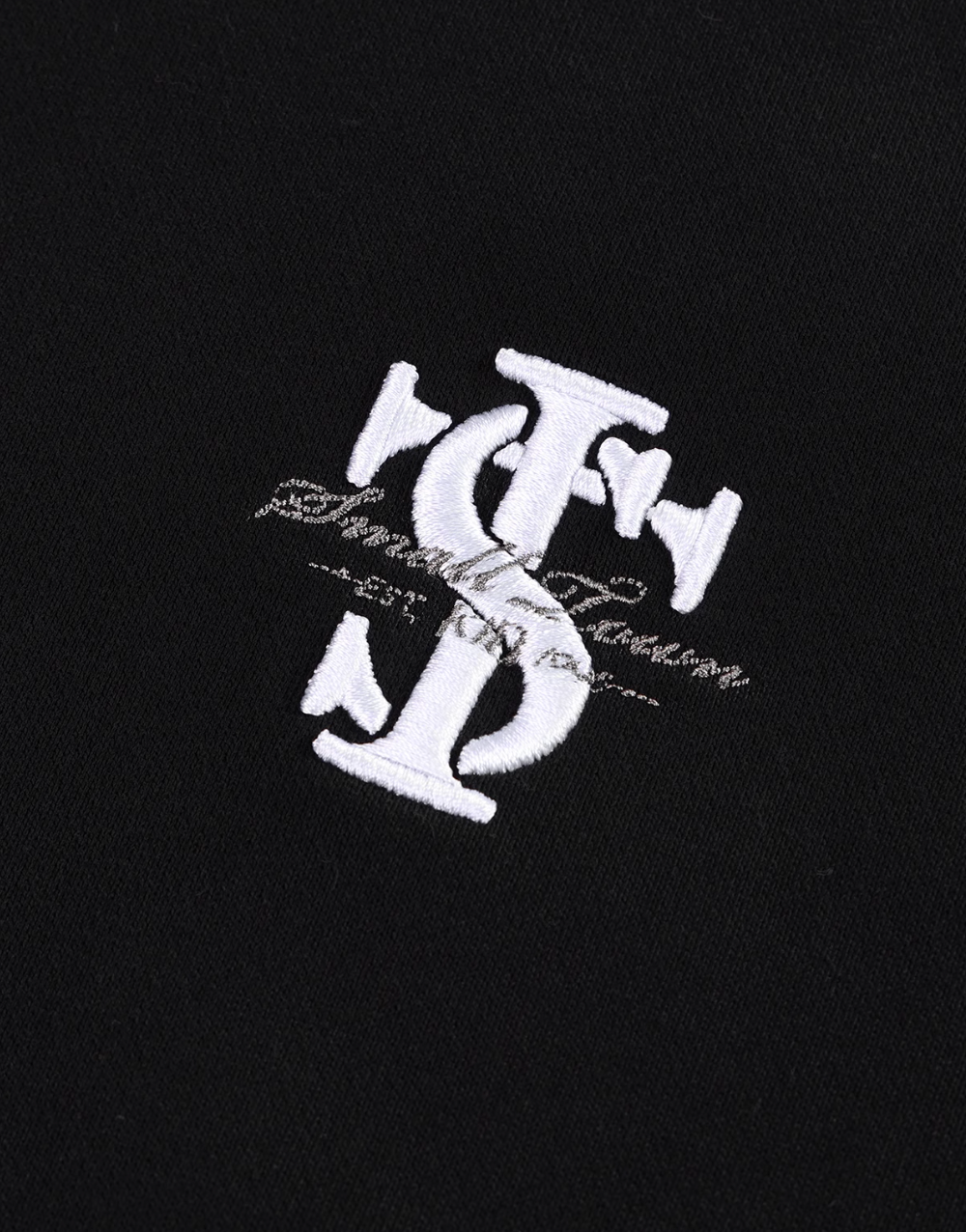 Small Town Kid Basic Embroidered Logo Sleeveless Hoodie