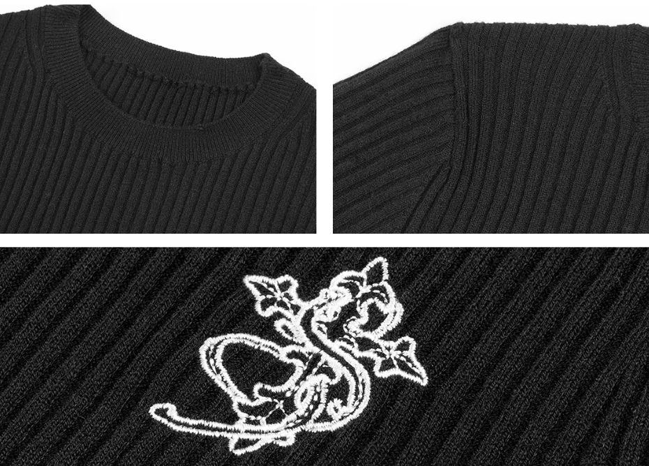 Small Town Kid Basic Slim Fit Thermal Knit Sweater
