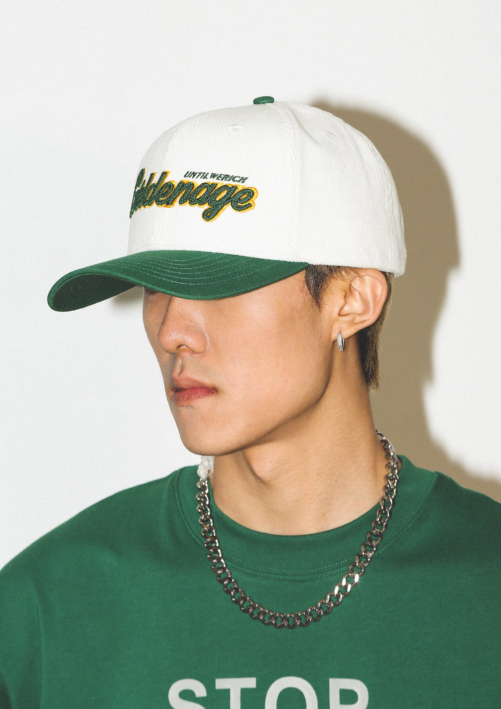 UNTILWERICH 3D Embroidered Corduroy Baseball Cap