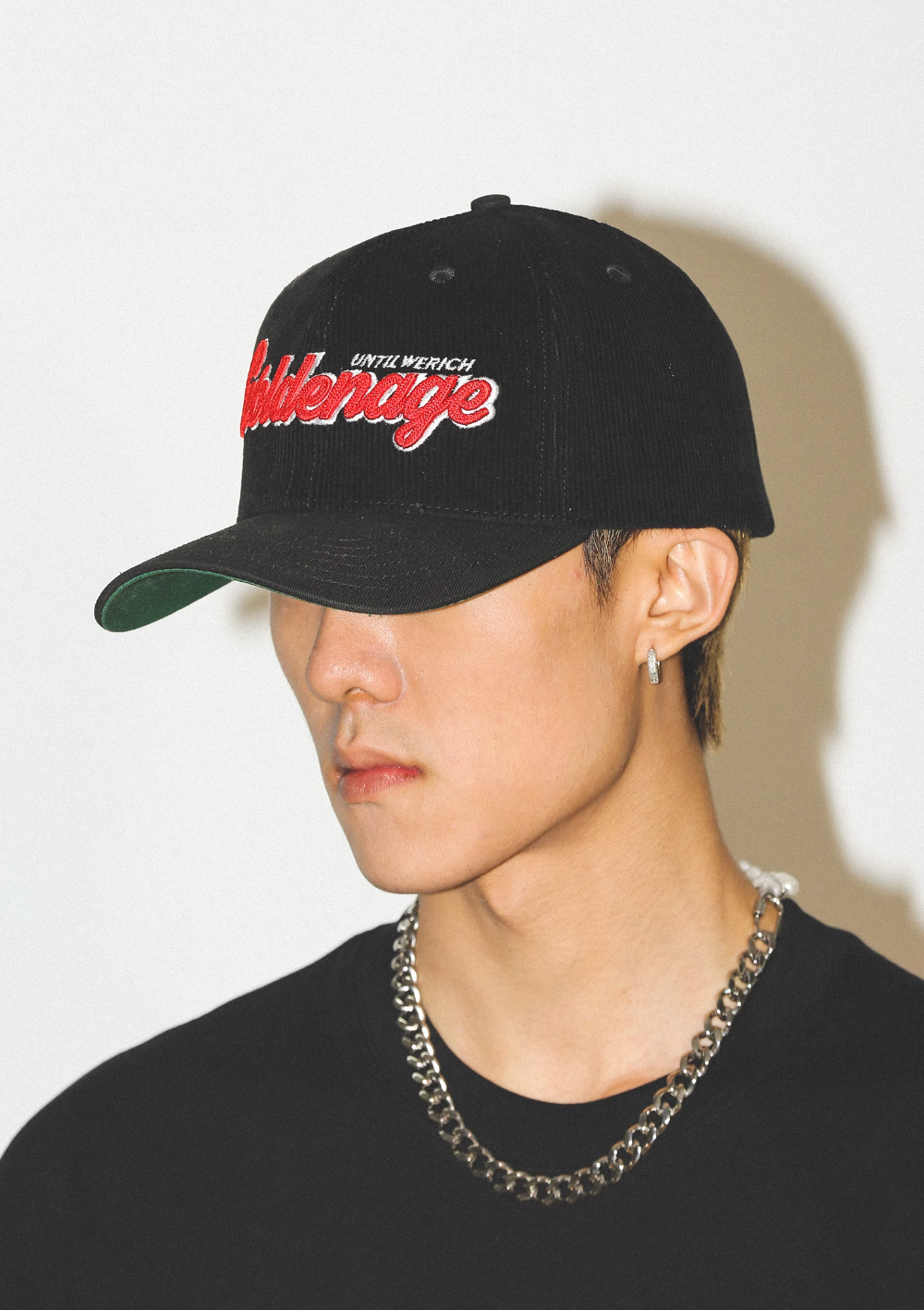 UNTILWERICH 3D Embroidered Corduroy Baseball Cap