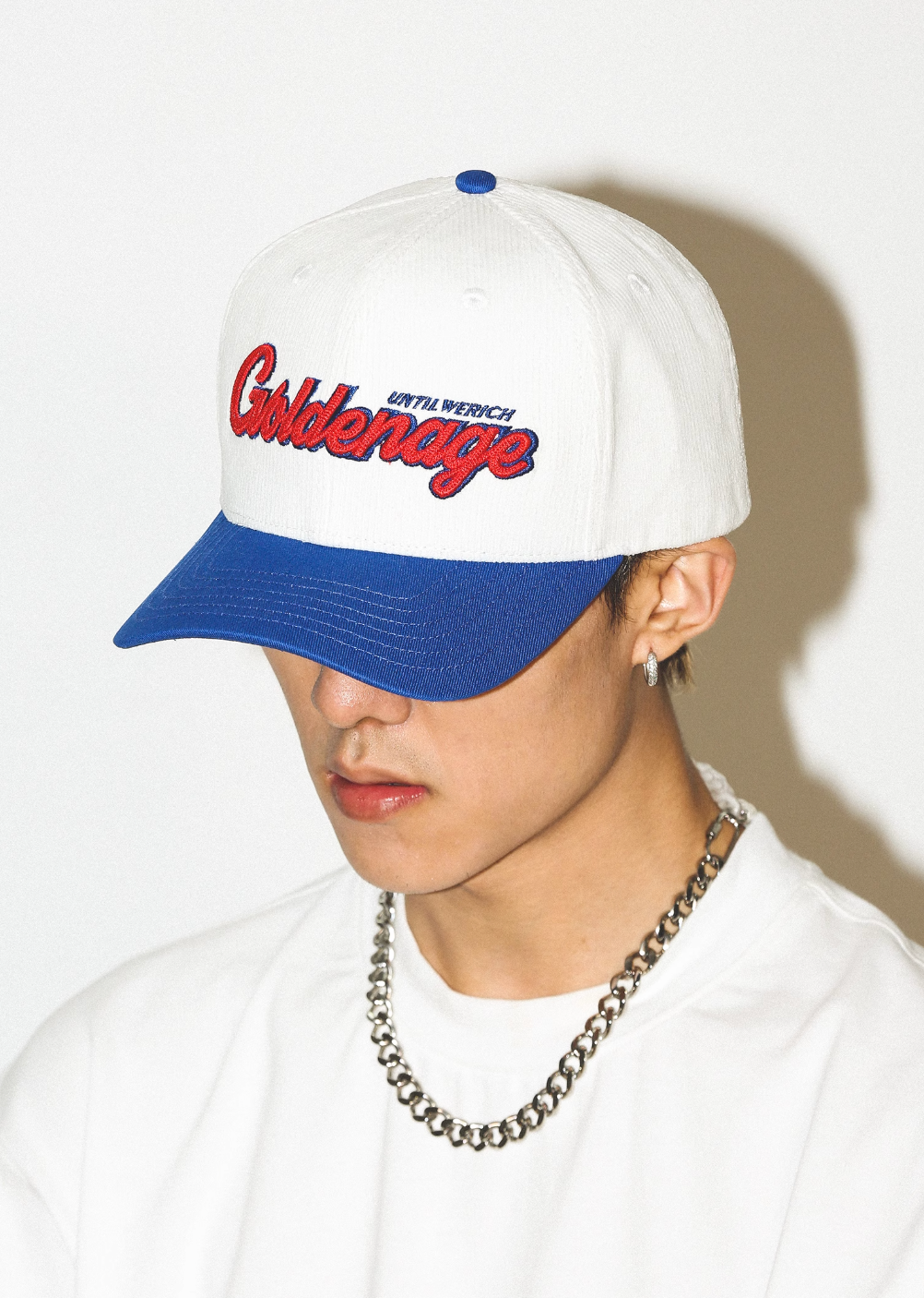 UNTILWERICH 3D Embroidered Corduroy Baseball Cap