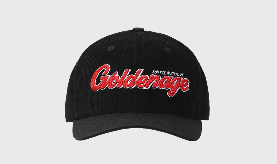 UNTILWERICH 3D Embroidered Corduroy Baseball Cap