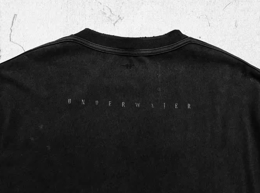 UNDERWATER Vintage Washed Destroyed Print Tee