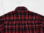 UNDERWATER Scarlet Plaid Deconstructed Destroyed Shirt Jacket