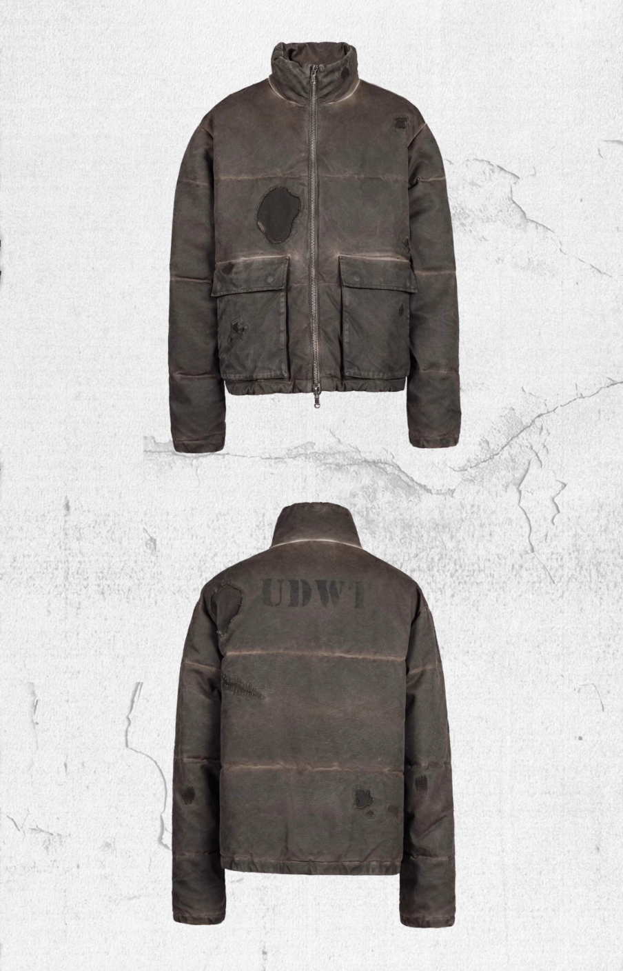 UNDERWATER Handmade Distressed Stitch Jacket