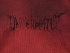UNDERWATER Ashes Red Dirty Dye Old Deconstructed Destruction Hoodie
