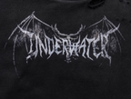 UNDERWATER Dust Black Deconstructed Destruction Hoodie