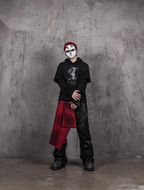 UNDERWATER Destruction Fake Layered Prisoner Print Hoodie