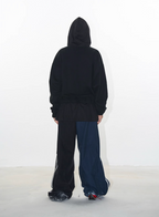 BLIND NO PLAN Layered Design Printed Hoodie