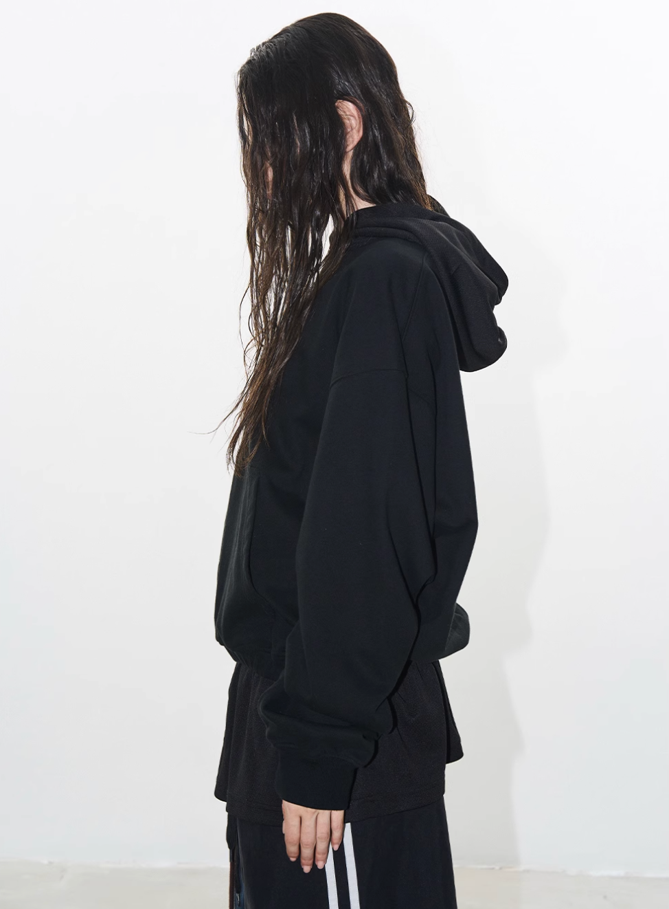 BLIND NO PLAN Layered Design Printed Hoodie