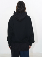 BLIND NO PLAN Layered Design Printed Hoodie