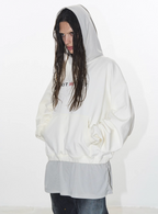 BLIND NO PLAN Layered Design Printed Hoodie