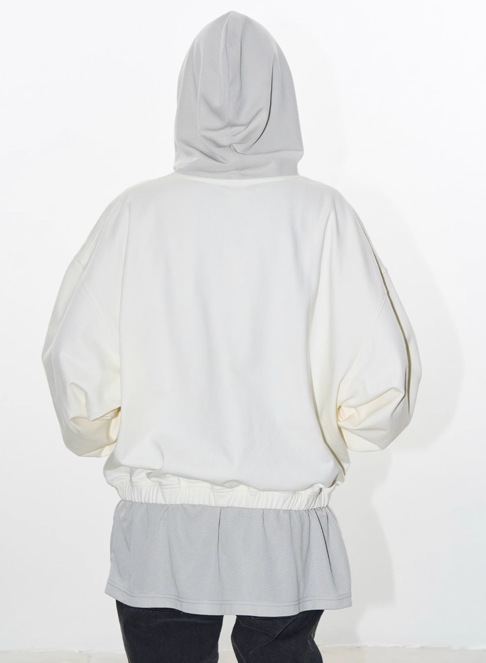 BLIND NO PLAN Layered Design Printed Hoodie