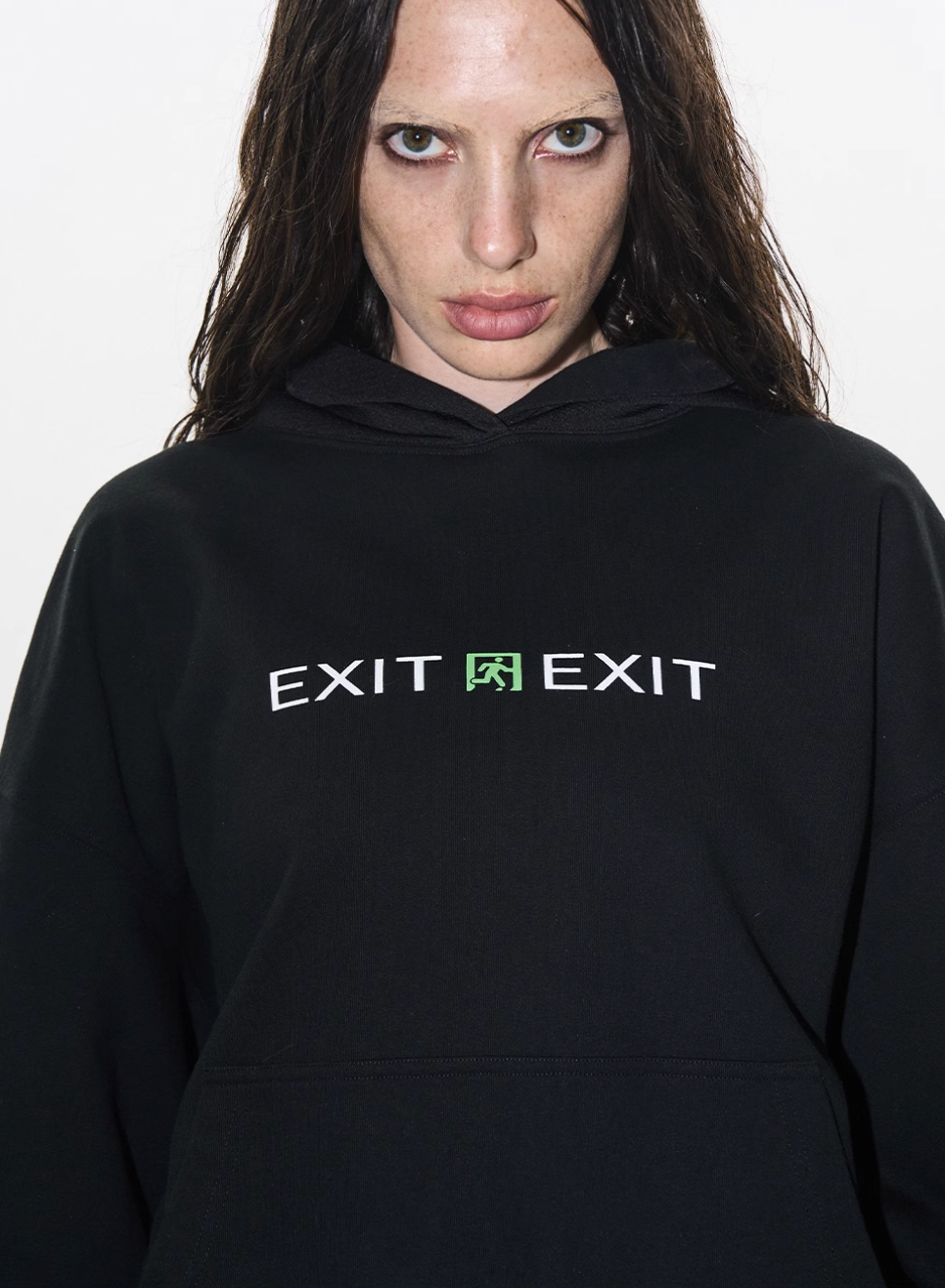 BLIND NO PLAN Layered Design Printed Hoodie