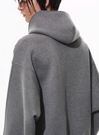 BLIND NO PLAN 3D Reconstructed Inverted Sleeves Zip-Up Hoodie