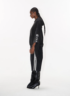 BLIND NO PLAN Double Sleeve Layered Washed Printed Embroidered Hoodie