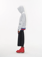 BLIND NO PLAN Multi-Layered Reconstructed Screen-Printed Hoodie