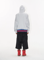 BLIND NO PLAN Multi-Layered Reconstructed Screen-Printed Hoodie