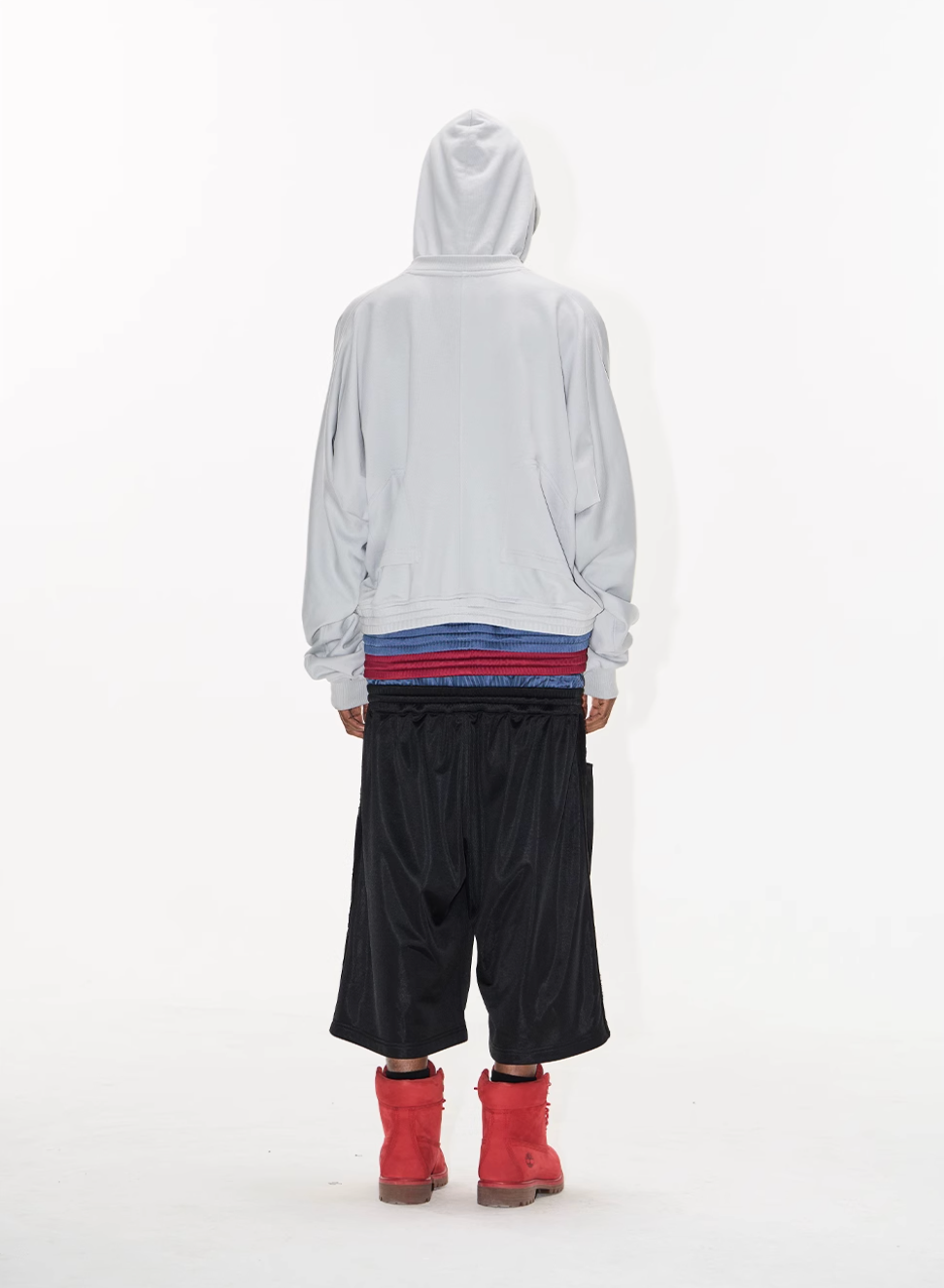 BLIND NO PLAN Multi-Layered Reconstructed Screen-Printed Hoodie