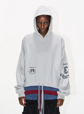 BLIND NO PLAN Multi-Layered Reconstructed Screen-Printed Hoodie