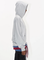 BLIND NO PLAN Multi-Layered Reconstructed Screen-Printed Hoodie
