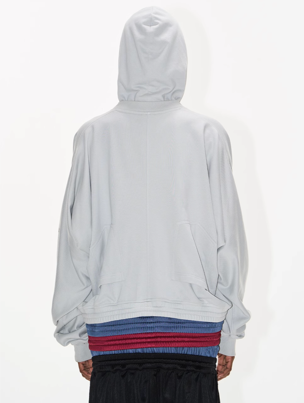 BLIND NO PLAN Multi-Layered Reconstructed Screen-Printed Hoodie