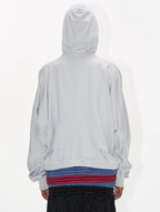 BLIND NO PLAN Multi-Layered Reconstructed Screen-Printed Hoodie