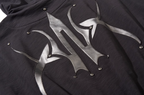 BLIND NO PLAN Logo Studded Embellished Zip-Up Hoodie