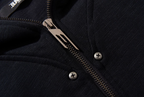 BLIND NO PLAN Logo Studded Embellished Zip-Up Hoodie