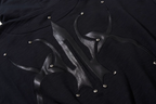 BLIND NO PLAN Logo Studded Embellished Zip-Up Hoodie